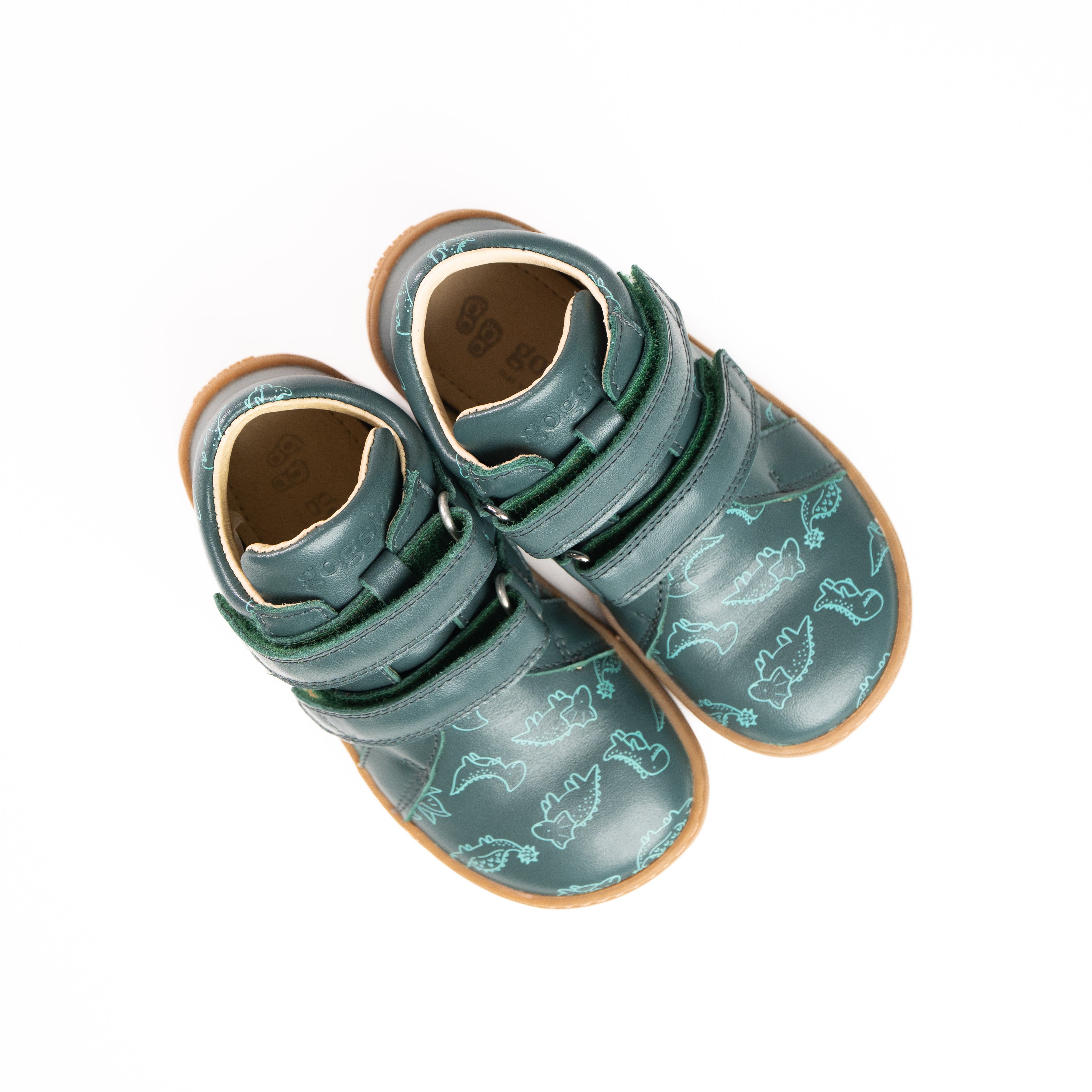 Dino-green-overgangssko-barfodssko