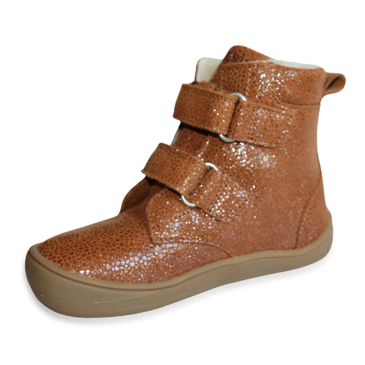 Brown Glitter Barefootwinterboot