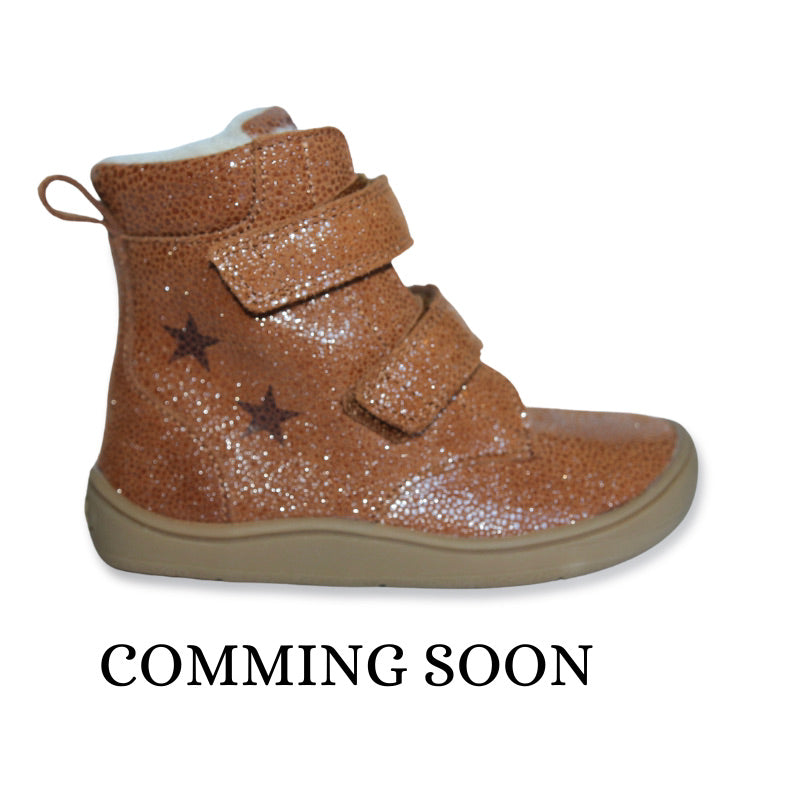 Brown Glitter Barefootwinterboot