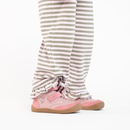 Theo Pink Heart Barefoot Winter Boot