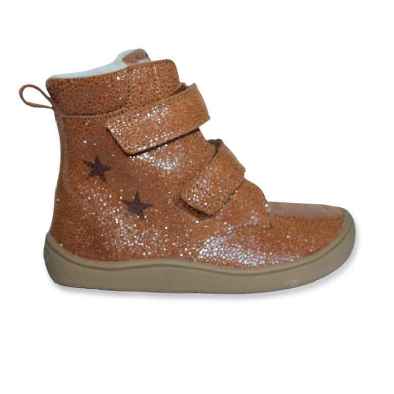 Brown Glitter Barefootwinterboot