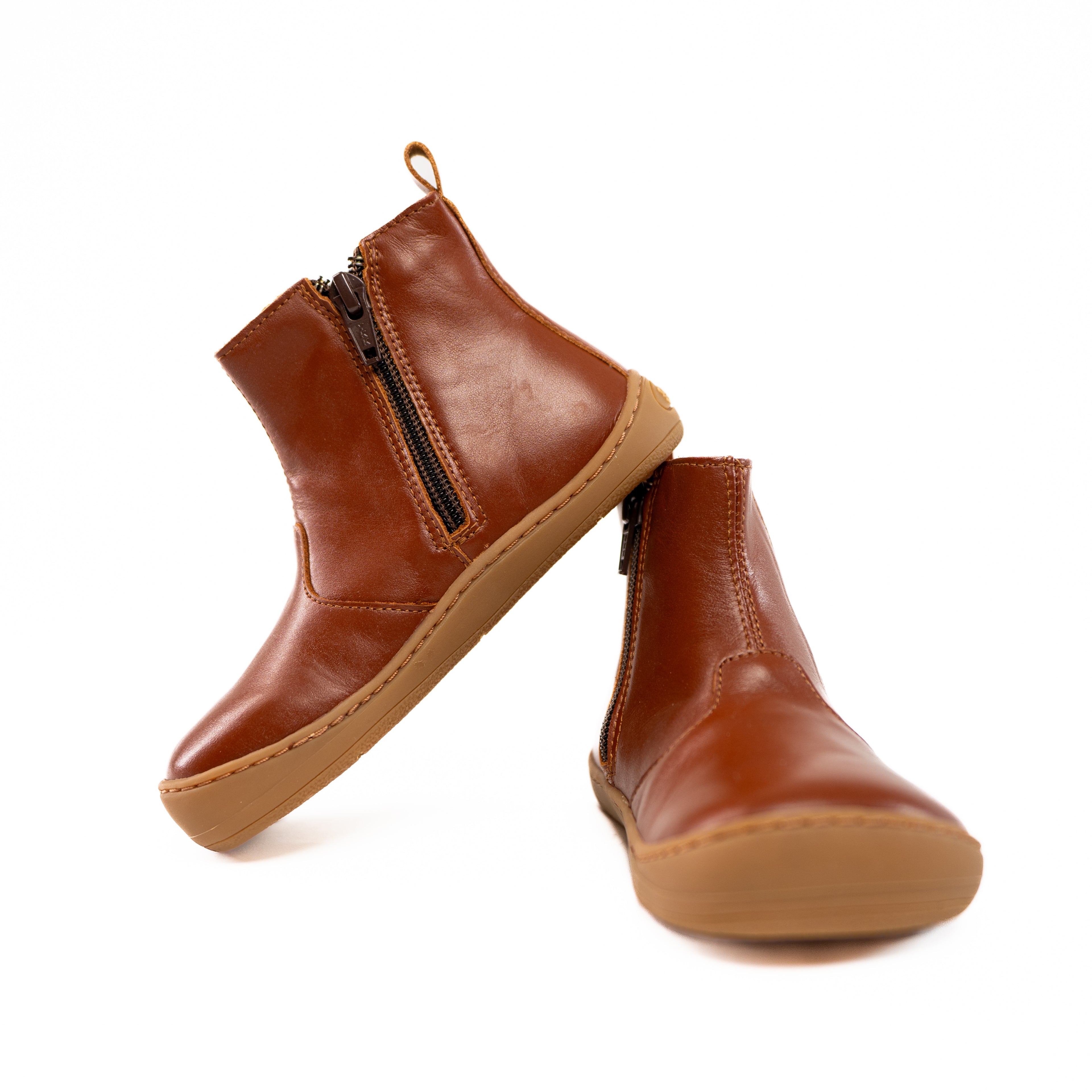 brun-chelsea-støvle-børnesko-darkbrown
